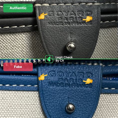 goyard wallet authentic vs fake|legit check goyard tote.